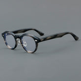 Aeker Retro Acetate Glasses Frame Round Frames Southood Gray Stripe